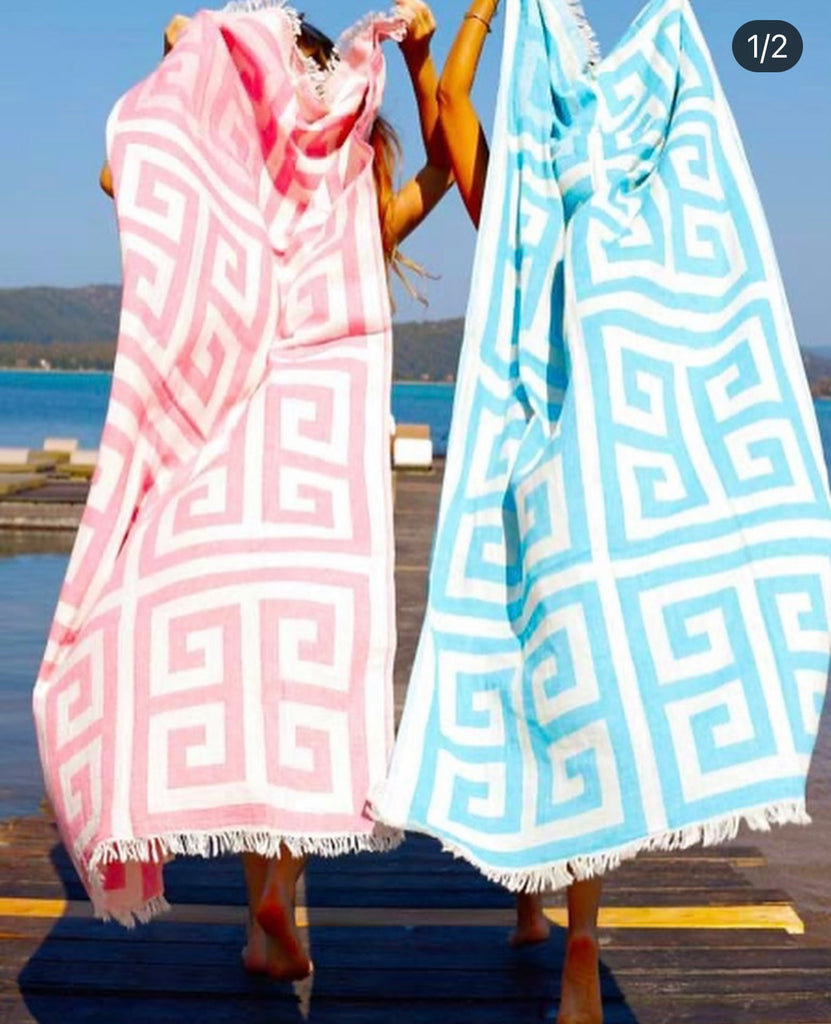 AELIA ANNA BEACH/POOL TOWELS - MADE IN GREECE