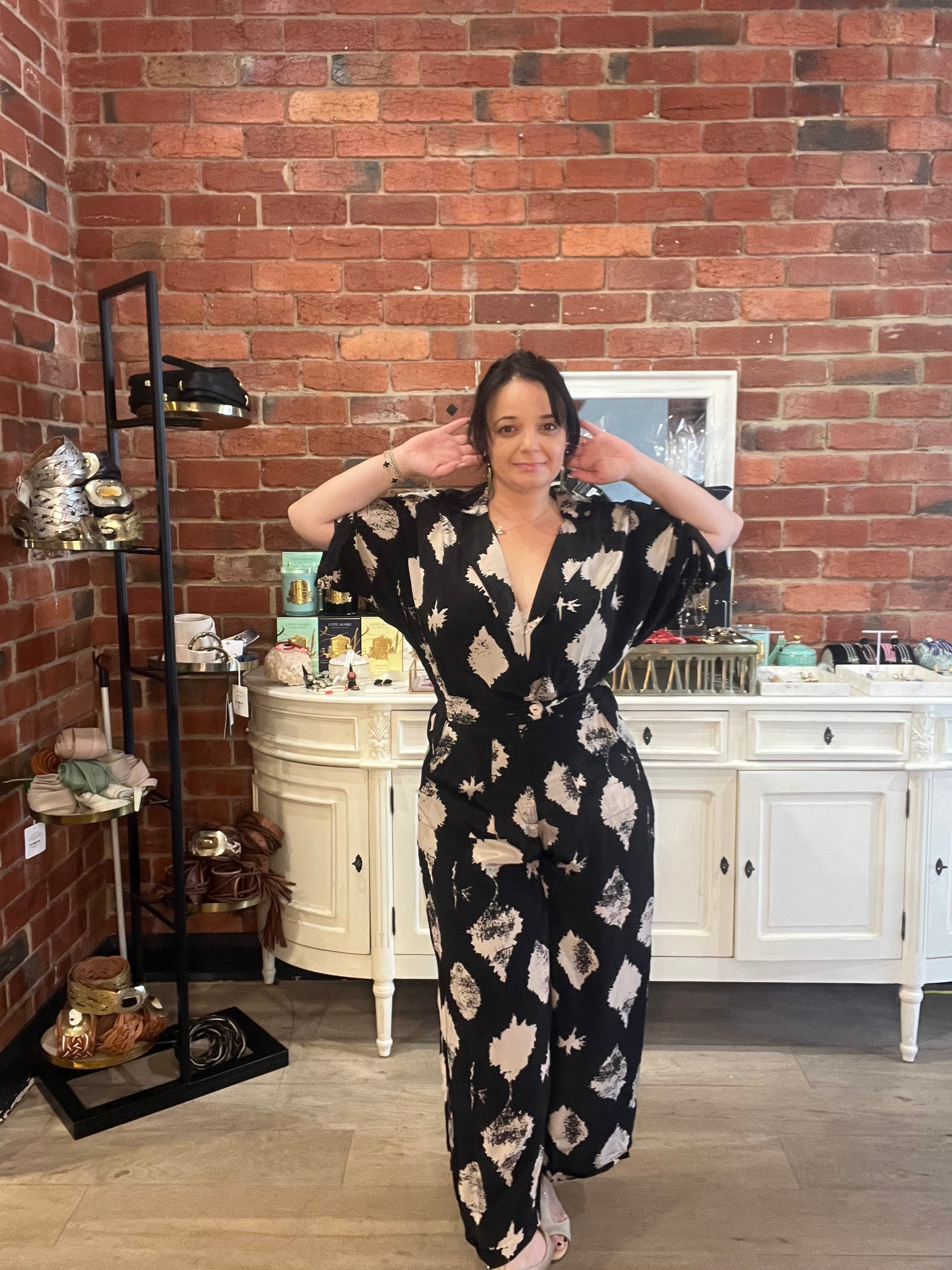 OLLARI NY- KASEY JUMPSUIT BLACK – House of Nicholetta