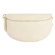 MAISON FANLI-LEATHER BUM BAG -CREAM